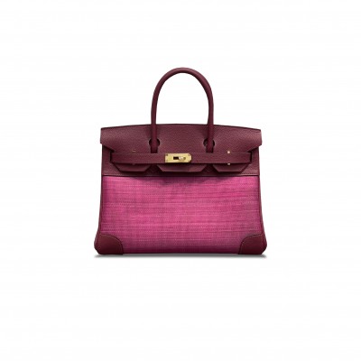 HERMÈS MASTER BIRKIN 30 TOGO AND HORSEHAIR GOLD BUCKLE H082936CK03 (30*22*15cm)